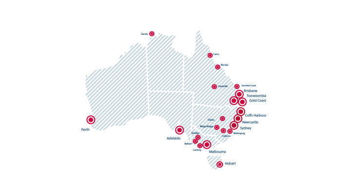 Map of Australia