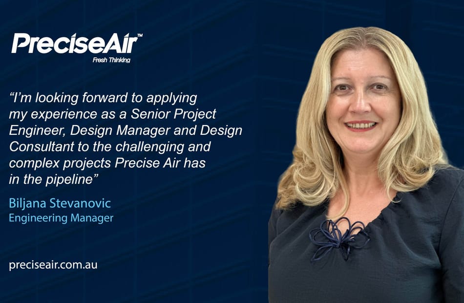 Engineering Manager Biljana Stevanovic joins Precise Air’s Construction Division